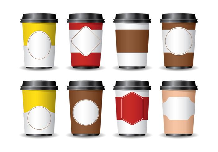 3D Coffee Sleeve vector