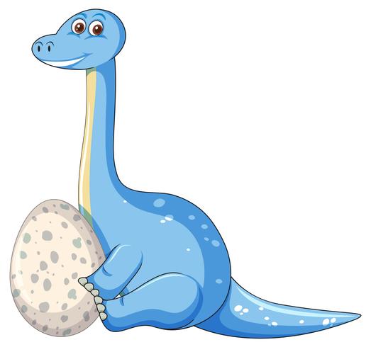 A dinosaur and egg vector