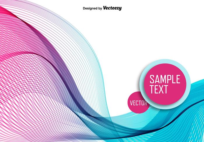 Abstract colorful wave vector