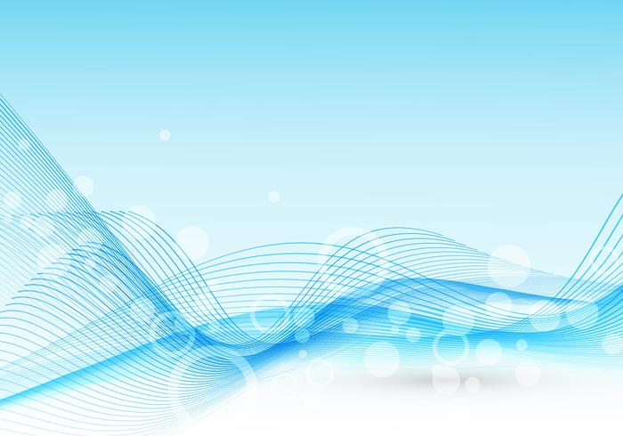 Abstract Light Blue Wave Vector