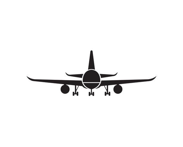 Aircraft, airplane, airline logo label. Journey, air travel, airliner symbol. Vector illustration