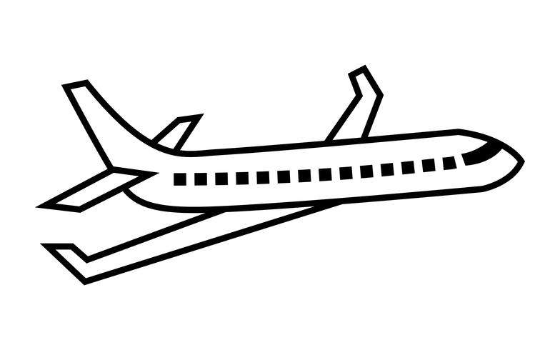 Airplane Flying Vector Icon