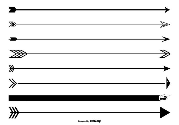 Arrow Page Divider Set vector