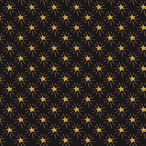 Background of hand drawn stars vector