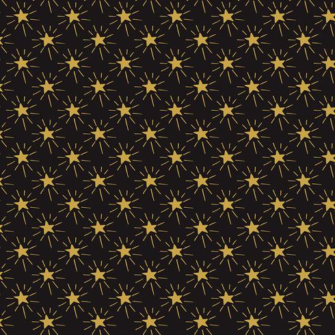 Background of hand drawn stars vector