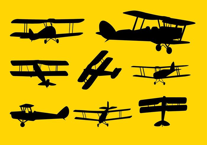 Biplane Cessna Vector
