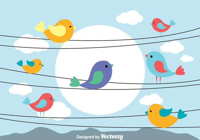 Bird On A Wire Vectors