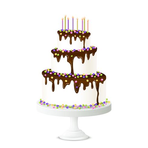 Birthday Cake Illustration vector