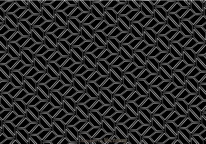 Black And White Retro Pattern vector