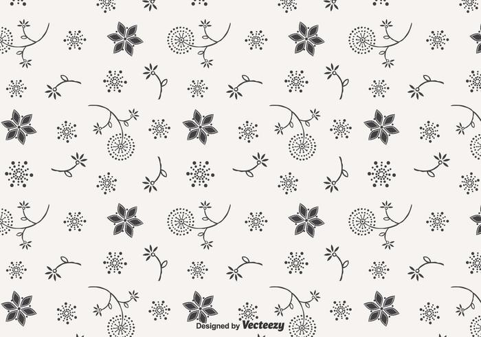 Blowball Doodle Vector Seamless Pattern