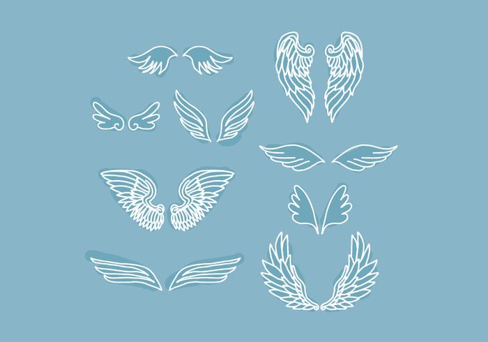 Blue Wings vector