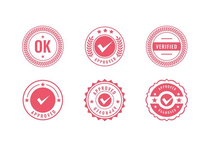 Cachet Logo Red Stamp Free Vector