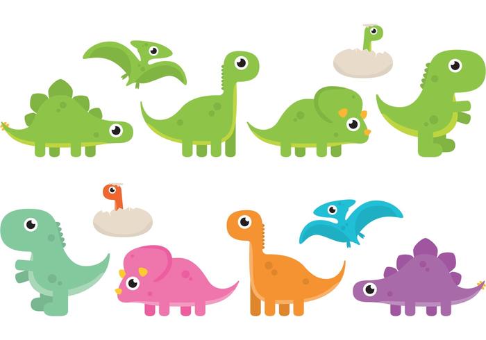 Cartoon Dinosaur Vectors