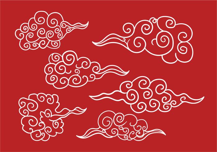 Chinese Clouds Vector