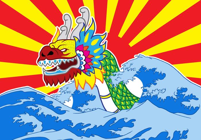 Chinese Dragon Boat Festival Vector 