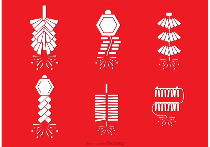 Chinese Fire Work Vectors