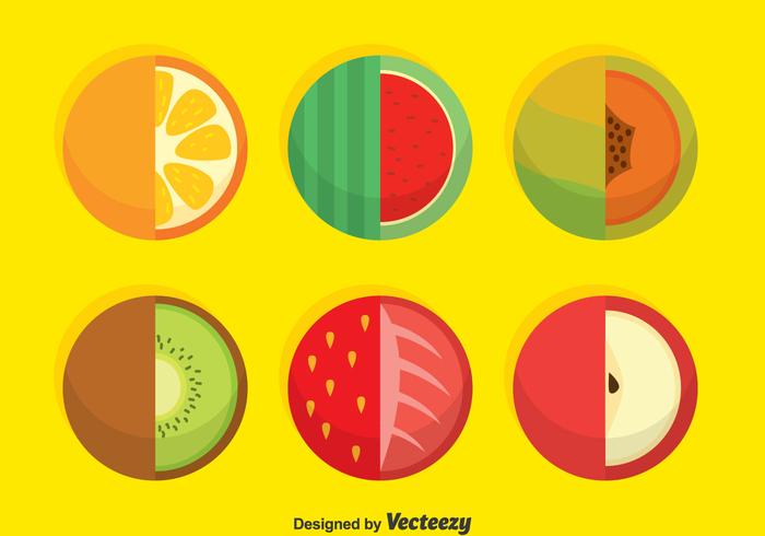 Circle Fruits Vector