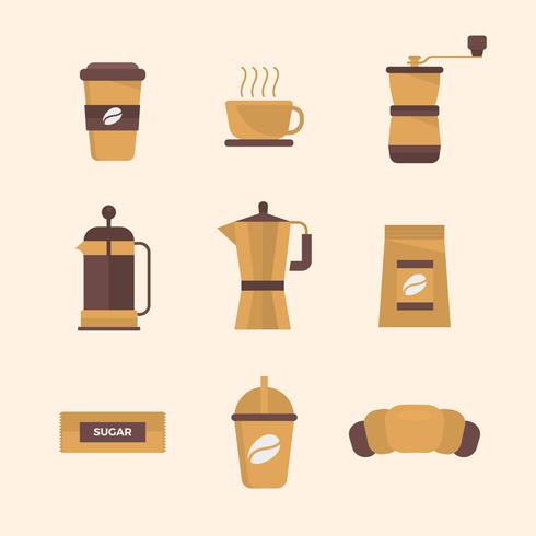 Coffee Element Clip Art vector