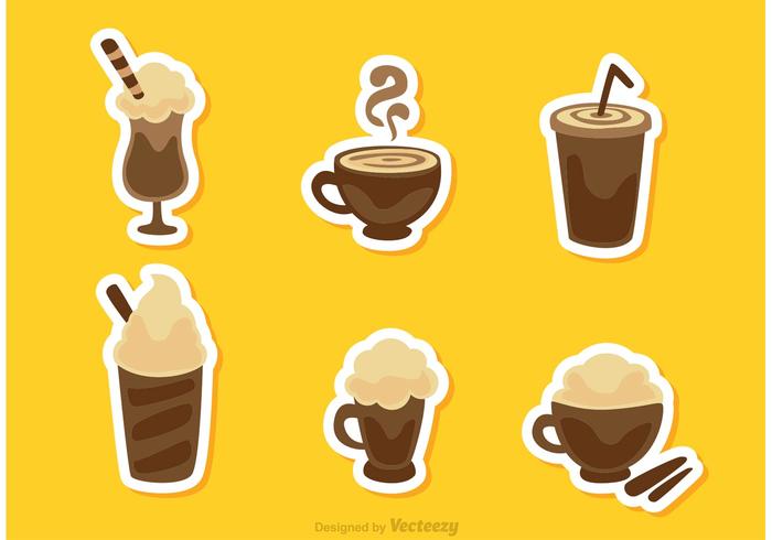 Collection Of Coffee Drink Vector Pack 