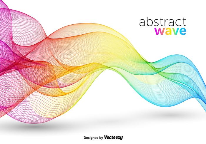 Colorful Abstract Wave Vector
