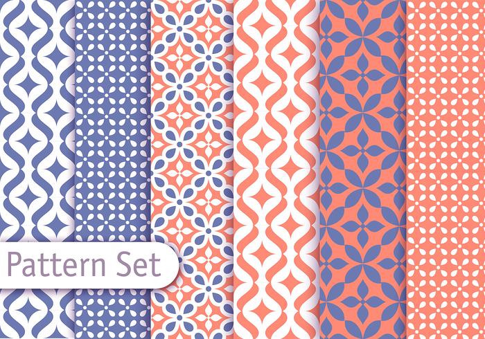 Colorful Arabic Pattern Set vector