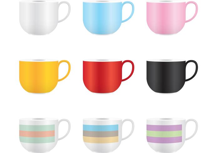Colorful Coffee Mug Vector