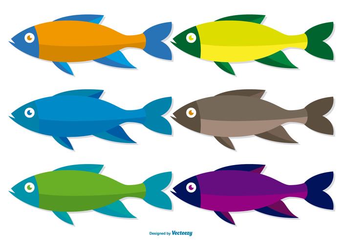 Colorful Fish Vector Set