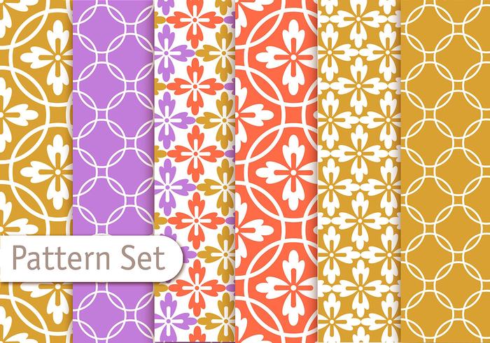 Colorful Geometrc Pattern Set vector