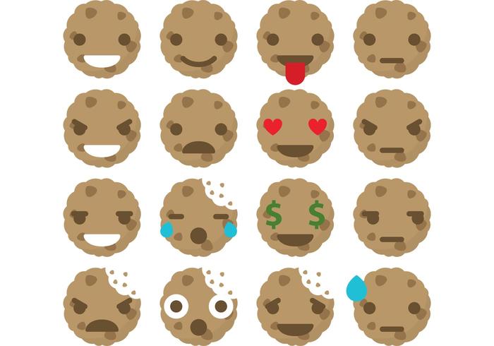 Cookies Emoticon Vectors