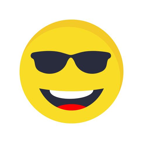 Cool Emoji Vector Icon