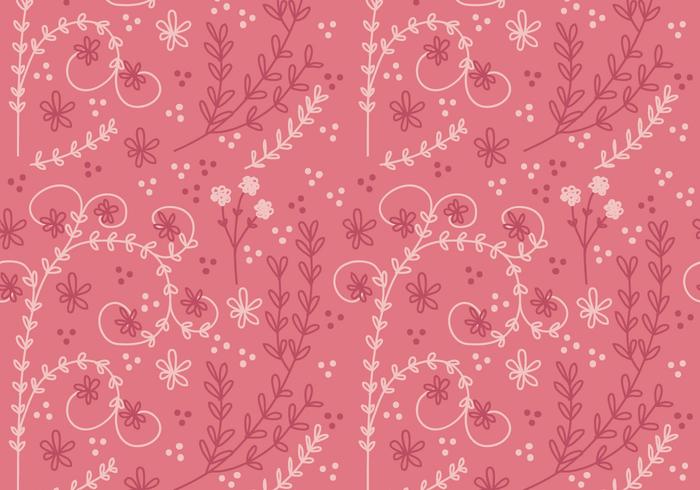 Coral Flower Vector Seamless Pattern 