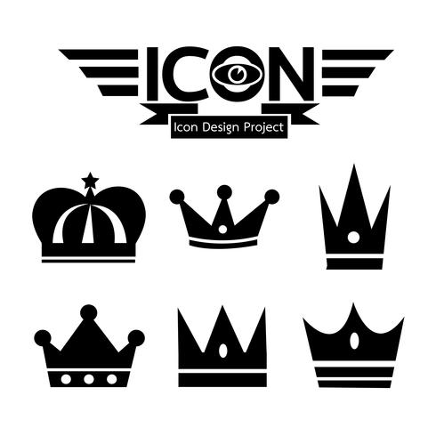 Crown icon  symbol sign vector