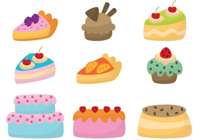 Cute Cake Vectors