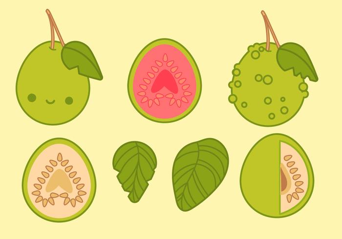 Cute Guava Vectors