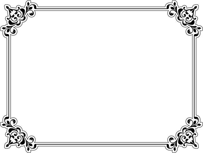 Decorative border vector