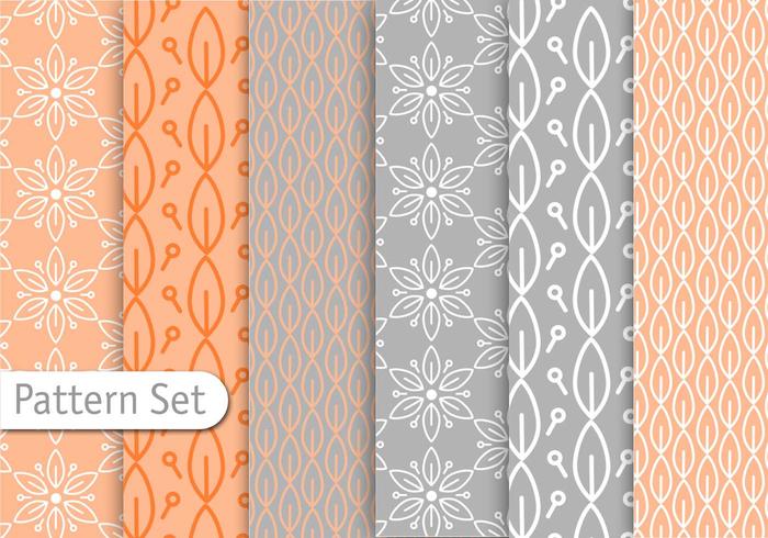 Decorative Pastel Pattern Set vector