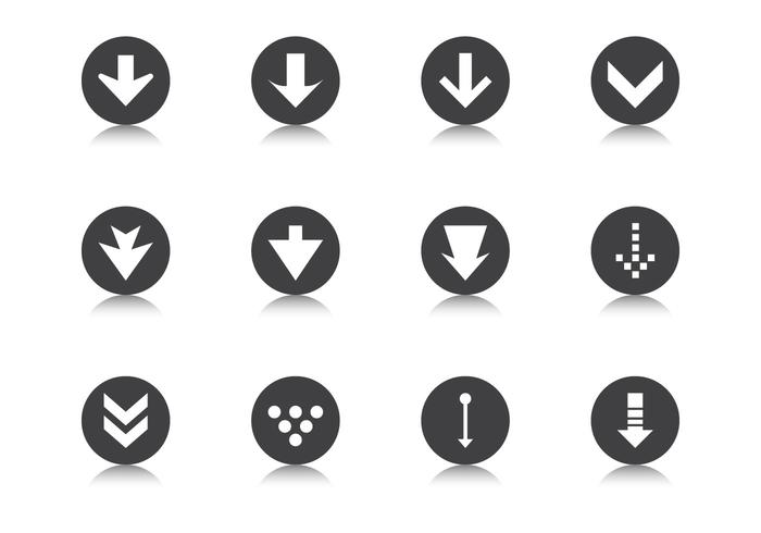 Degrade Arrow Button Vector Pack