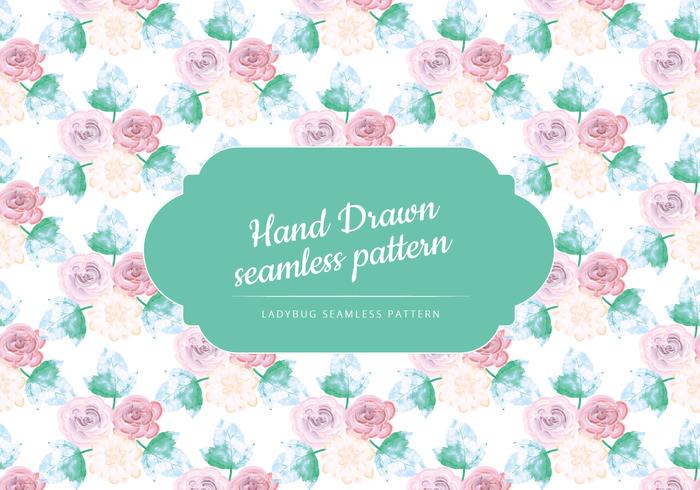 Delicate Roses Vector Pattern