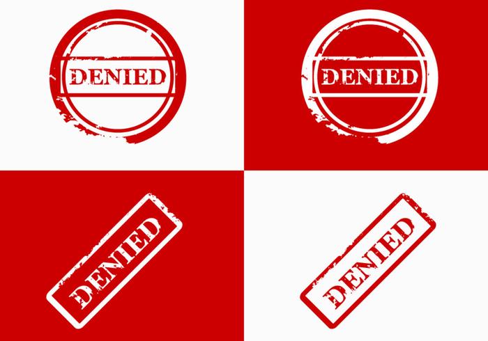 Denied Stamp Vector design