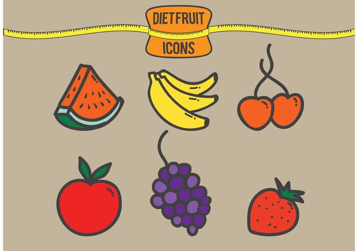 Diet Fruit Vectors