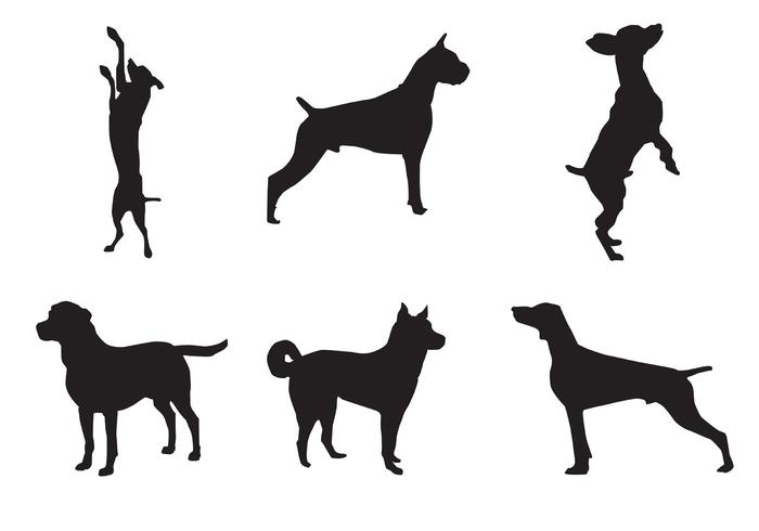 Dog Silhouette Vectors 