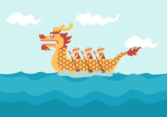 Dragon Boat Festival Vector Illustration