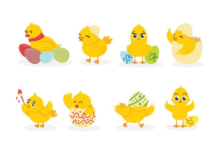 Easter Chick Vectors