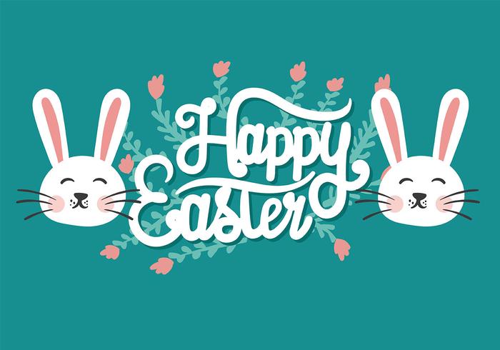 Easter Flat Background Vector