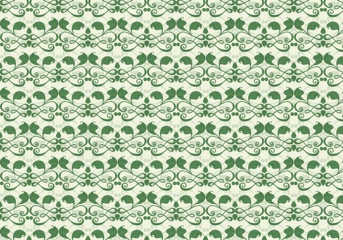 Emerald Vine Vector Western Flourish Pattern