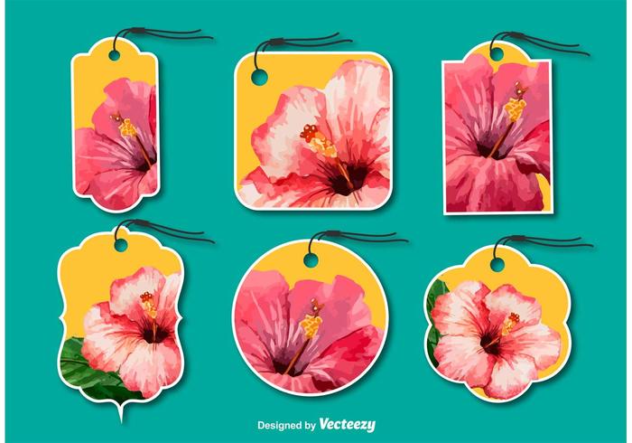 Fashion Floral Tags vector