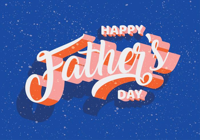 Father's Day Typograpy Vector Design