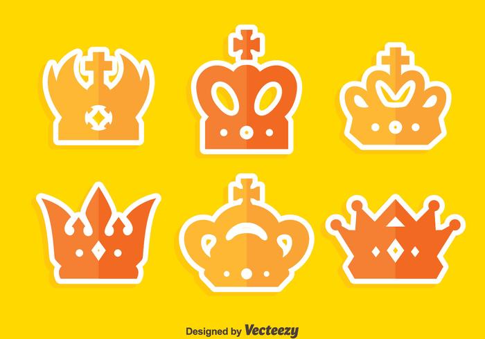 Flat British Crown Collection Vector