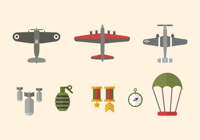 Flat World War Vectors