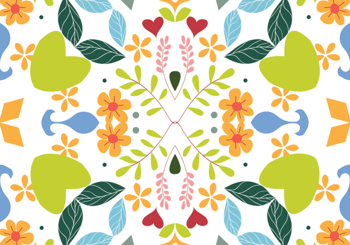 Floral seamless pattern background vector
